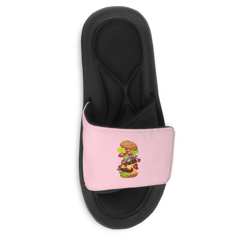 Exploding Cheeseburger Slide Sandal | Artistshot