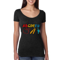 Abcdefu Tshirts Women's Triblend Scoop T-shirt | Artistshot