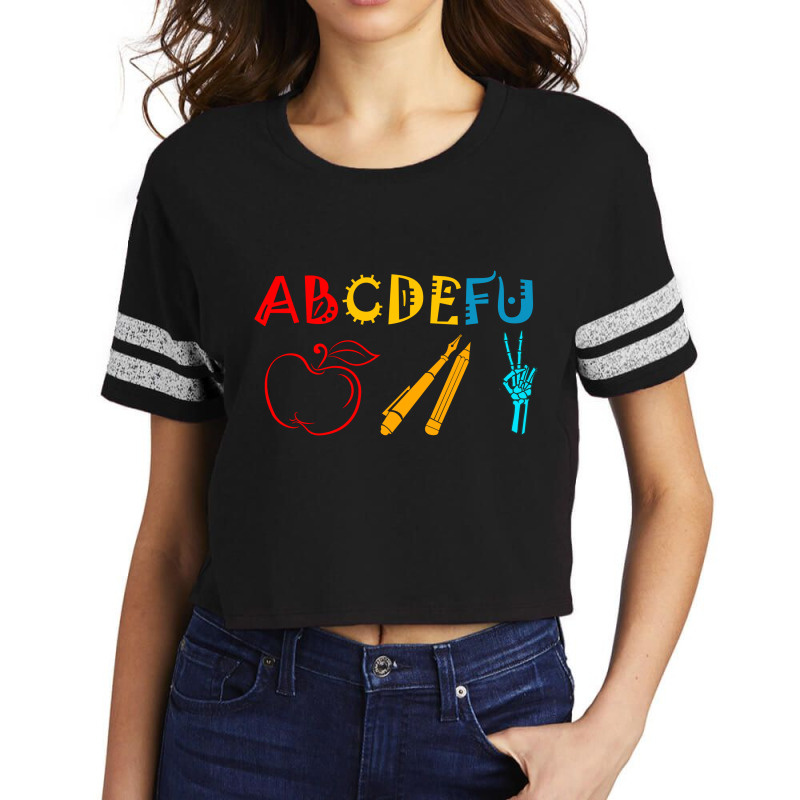 Abcdefu Tshirts Scorecard Crop Tee | Artistshot