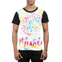 Heart Musical Notes Music Lover Tie Dye Valentine's Day T Shirt Graphic T-shirt | Artistshot