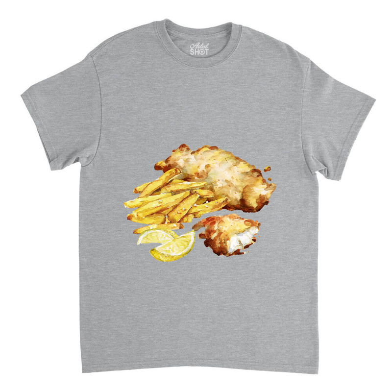 Fish And Chips With Sea Salt And Lemon Classic T-shirt | Artistshot