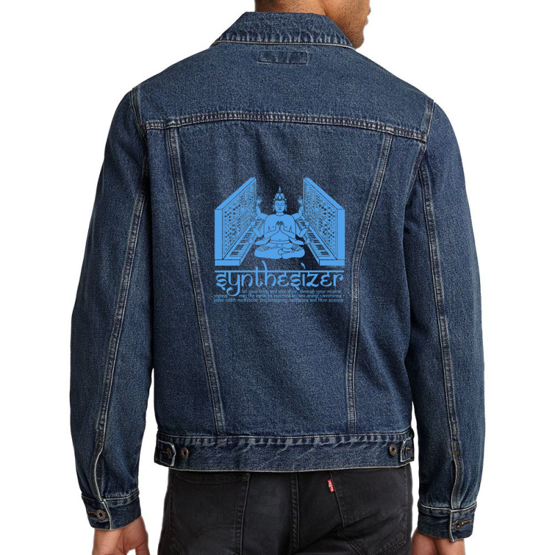 Synthesizer God For Electronic Musician Men Denim Jacket | Artistshot