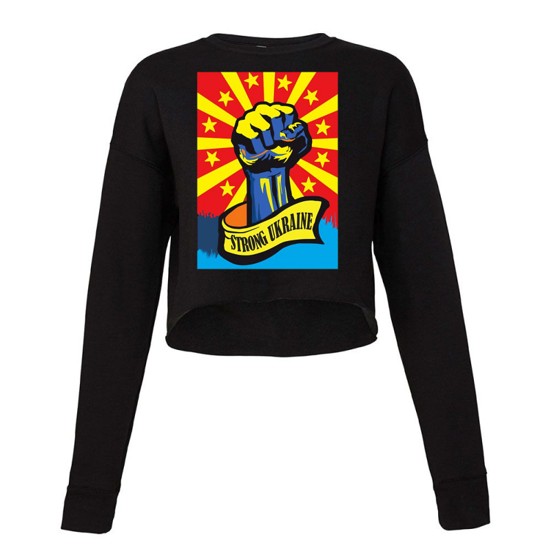 Strong Hero Strength Respect Cropped Sweater | Artistshot