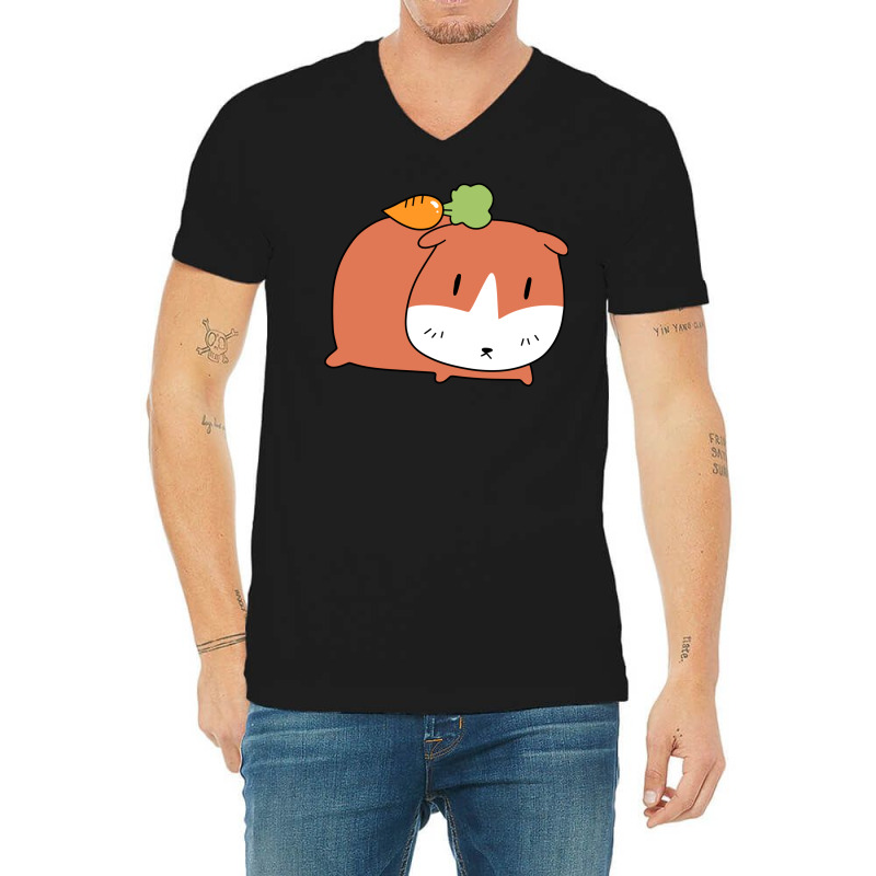 Carrot Guinea Pig V-neck Tee | Artistshot