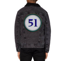 51   Big Unit (arizona) Unisex Sherpa-lined Denim Jacket | Artistshot