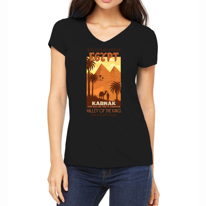 Hot Trend Mummy Travel Poster Women's V-Neck T-Shirt by michealyoungerlk01 | Artistshot