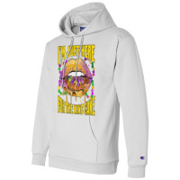 I'm Just Here For The King Cake Lips Mardi Gras Party T Shirt Champion Hoodie | Artistshot