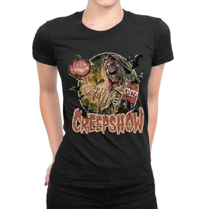 Hot Trend Vintage Creepshow The King Darknight Ladies Fitted T-Shirt by haodinhvan1 | Artistshot