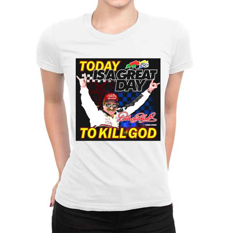 Earn Hard Kill God Ladies Fitted T-Shirt by Vanode Art | Artistshot