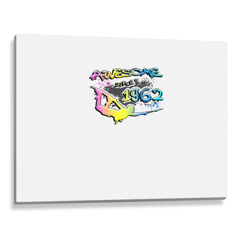 Awesome Since 1962. Wakeboard Lifestyle Metal Print Horizontal | Artistshot