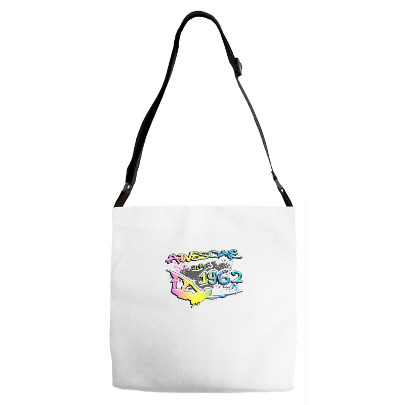 Awesome Since 1962. Wakeboard Lifestyle Adjustable Strap Totes | Artistshot