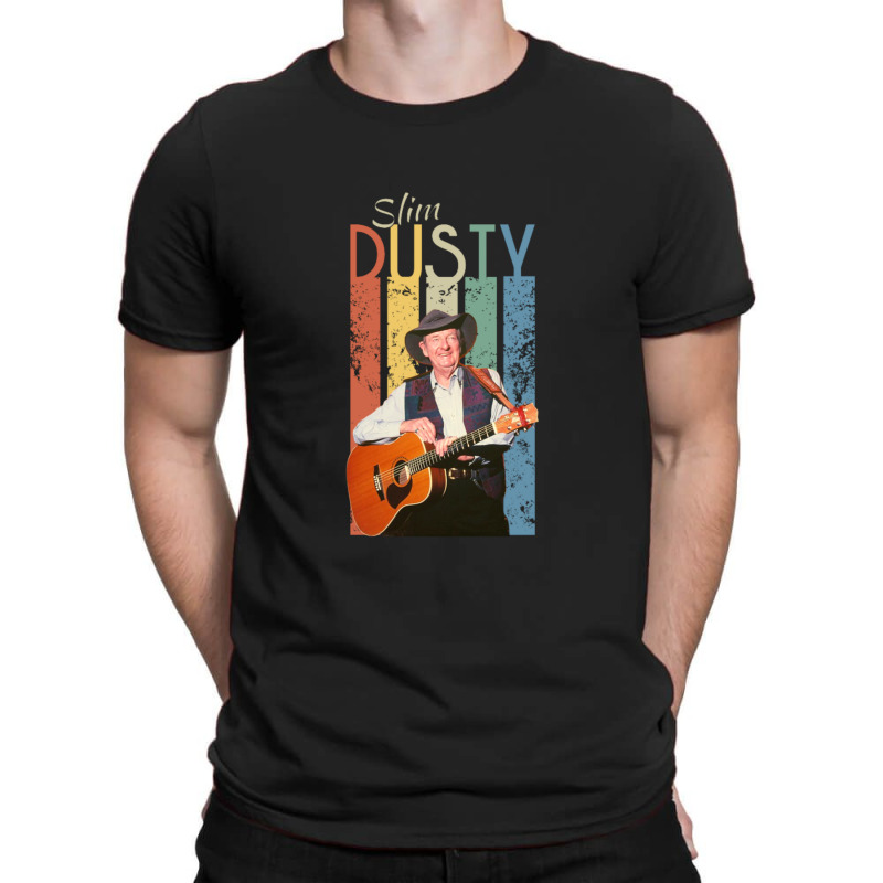 Slim Dusty With Guitar Music  Rip Legend T-shirt | Artistshot