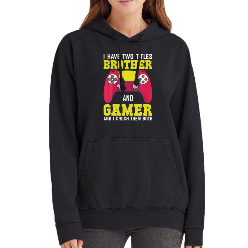 Funny Gamer Vintage Video Games For Boys Brother Son Vintage Hoodie by gagajaexterq | Artistshot