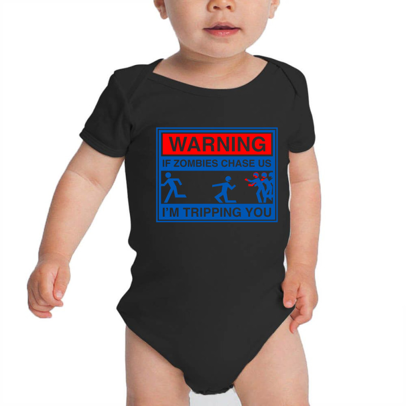 If Zombies Chase Baby Bodysuit by Bakwan Art | Artistshot