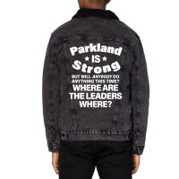 Parkland Is Strong Shooting Unisex Sherpa-lined Denim Jacket | Artistshot