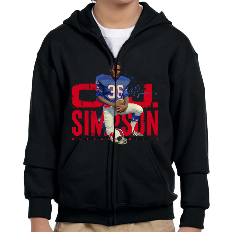 Hot Trend O.j. Simpson Youth Zipper Hoodie by michealyoungerlk01 | Artistshot