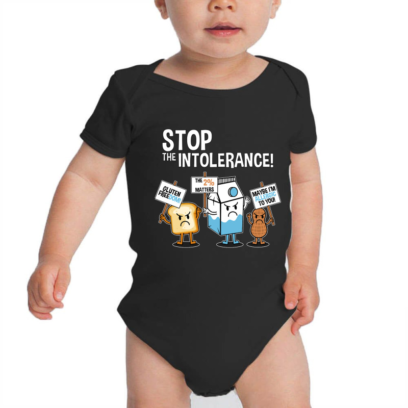 Limited Edition Food Allergies Are A Real Pain So Stop The Intolerance Baby Bodysuit | Artistshot