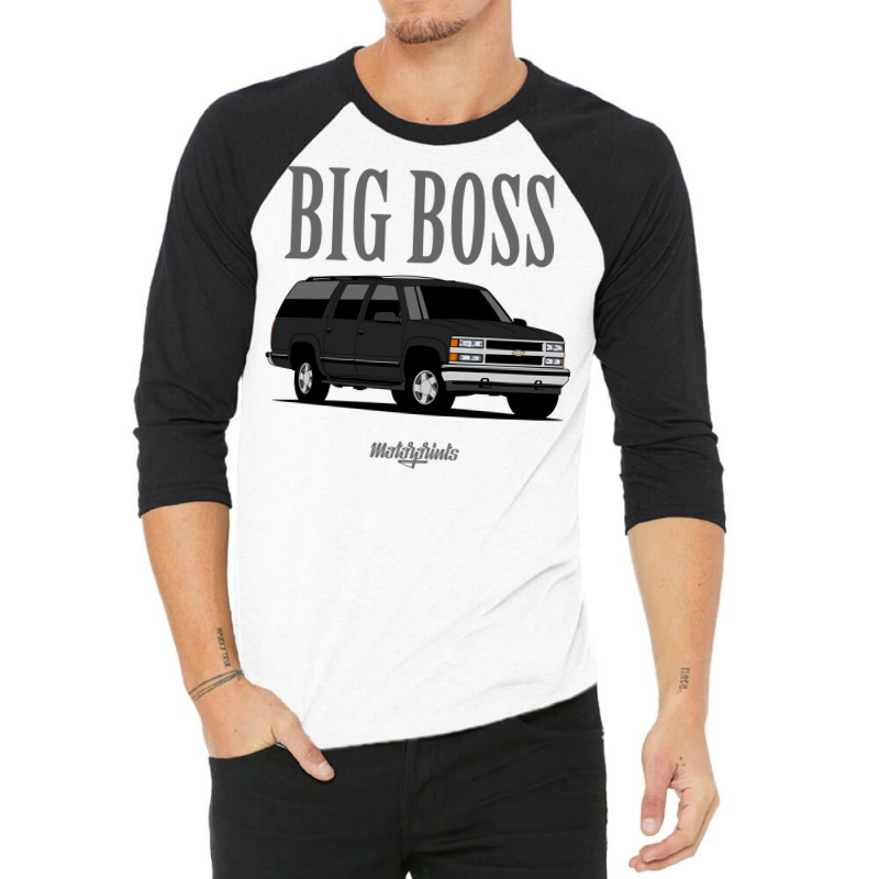 Big Boss Suburban (black) 3/4 Sleeve Shirt by fattytanyahy | Artistshot