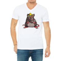 Mexican Rat Angry Rat Lover Rodent Mouse Sombrero T Shirt V-neck Tee | Artistshot