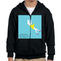 Hot Trend Falling Design - The Year Of Goodbye Ep (original Cyan) Youth Zipper Hoodie | Artistshot