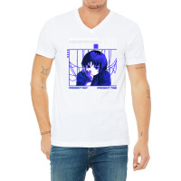 Serial Experiments Lain Darker V-neck Tee | Artistshot