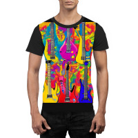 Tie Dye Electric Acoustic Guitar Display Paul Guitar Painting Collage  Graphic T-shirt | Artistshot