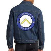 Mens Worshipful Master Mason Lodge Masonic Officer Gavel Hat T Shirt Men Denim Jacket | Artistshot