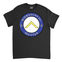 Mens Worshipful Master Mason Lodge Masonic Officer Gavel Hat T Shirt Classic T-shirt | Artistshot