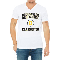 Doddsville High School Class Of 86 (slaughter High) Variant V-neck Tee | Artistshot