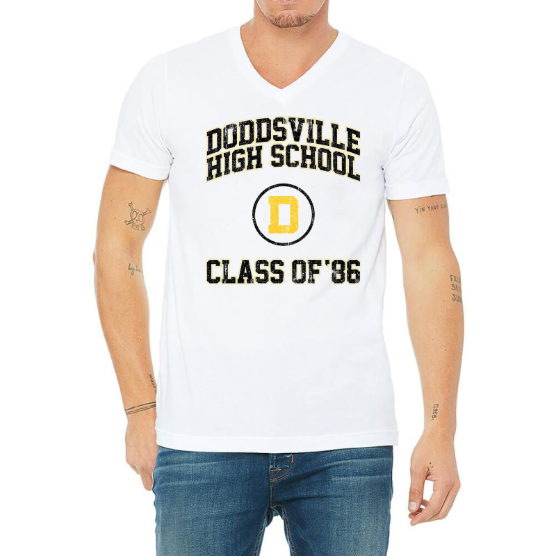 Doddsville High School Class Of 86 (slaughter High) Variant V-Neck Tee by xakimhaganeq | Artistshot