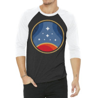 Constellation Badge   Starfield (chest Pocket Variant) 3/4 Sleeve Shirt | Artistshot