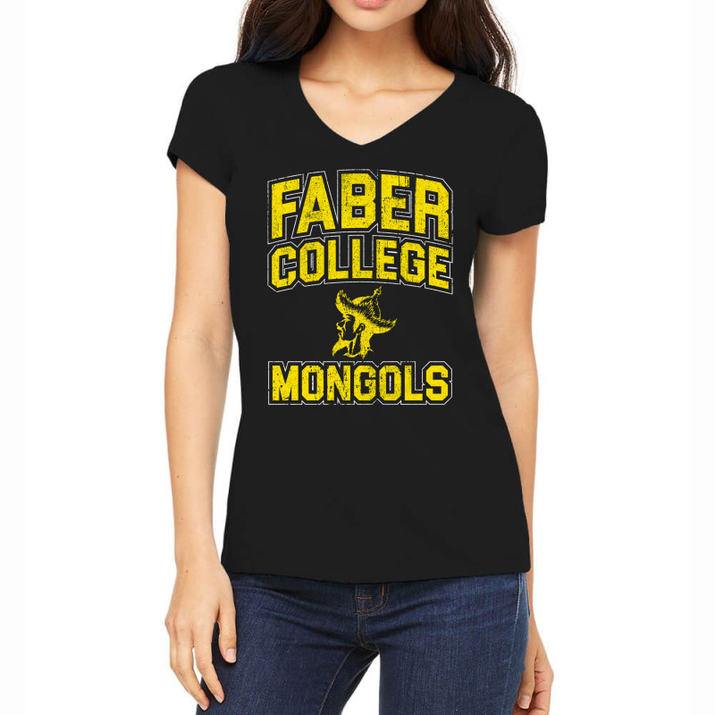 Faber College Mongols Women's V-Neck T-Shirt by foudelbitunv | Artistshot