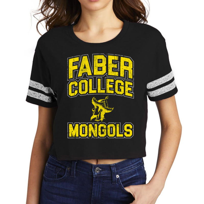 Faber College Mongols Scorecard Crop Tee by foudelbitunv | Artistshot