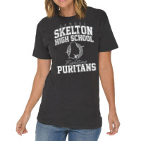 Samuel Skelton High School Fighting Puritans Vintage T-shirt | Artistshot