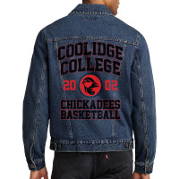 Coolidge College Chickadees Basketball   Van Wilder (variant) Men Denim Jacket | Artistshot