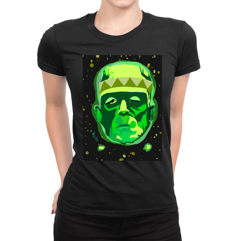 Trending Frankenstein?s Monster With Patchwork Ladies Fitted T-Shirt by quanghuydinh1 | Artistshot