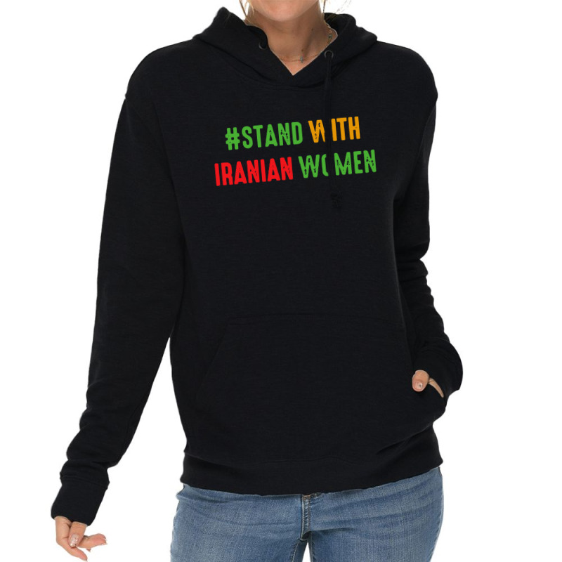 Stand With Iranian Lightweight Hoodie by Brownbubbles | Artistshot