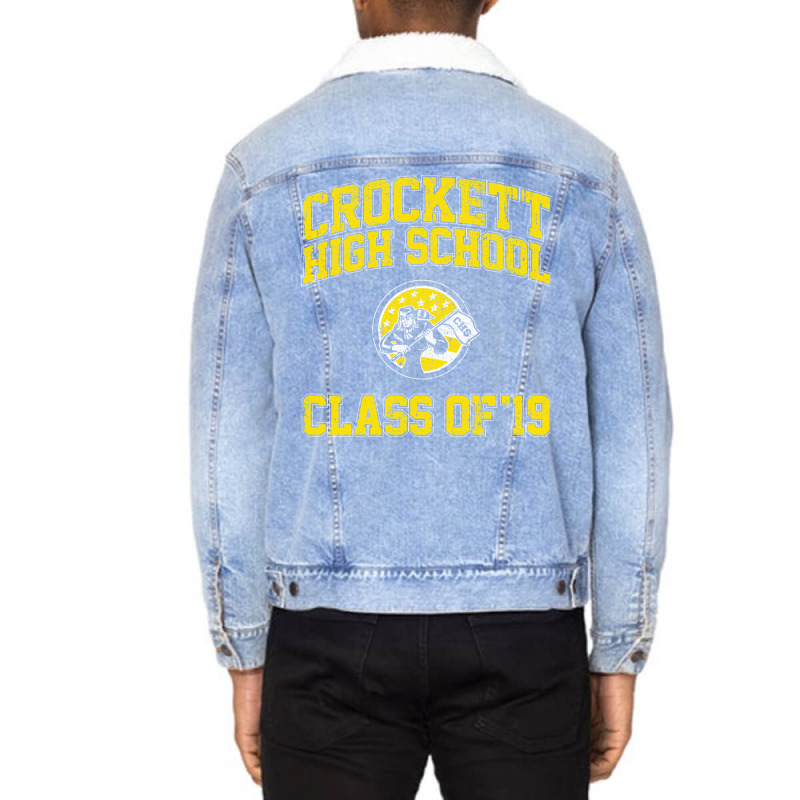 Crockett High School Class Of 19 (booksmart) Unisex Sherpa-lined Denim Jacket | Artistshot