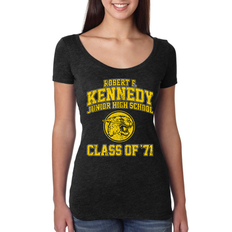 Robert F Kennedy Junior High School Class Of 71   Wonder Years Women's Triblend Scoop T-shirt by juruitidilim | Artistshot