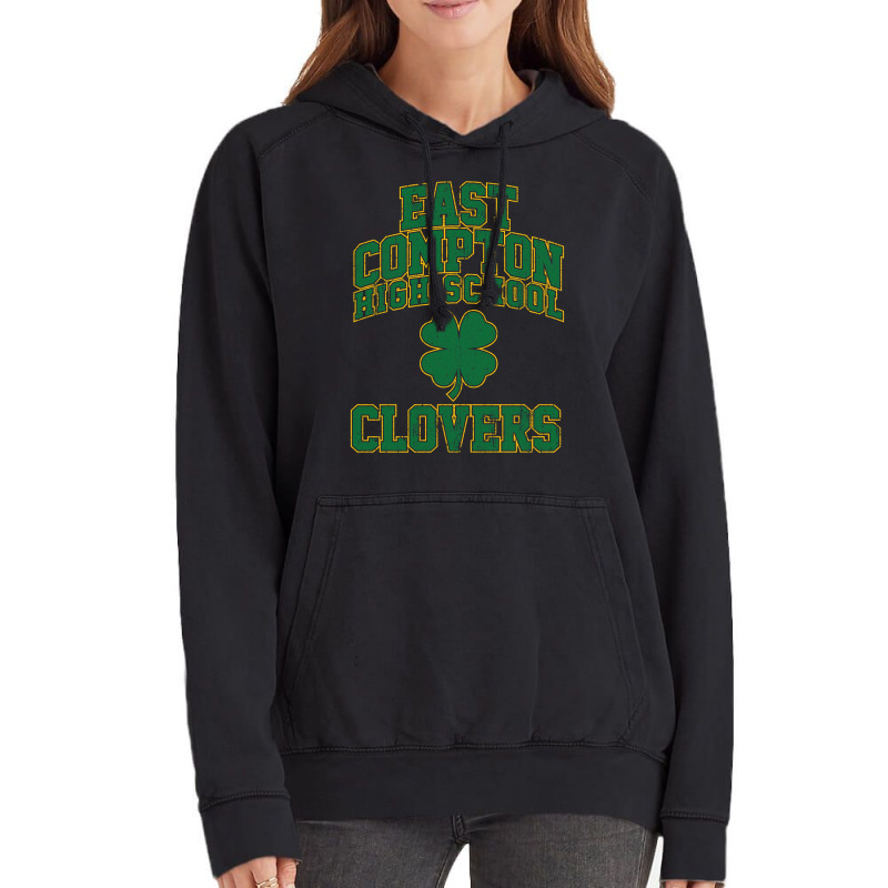 East Compton High School Clovers (variant) Vintage Hoodie by xakimhaganeq | Artistshot