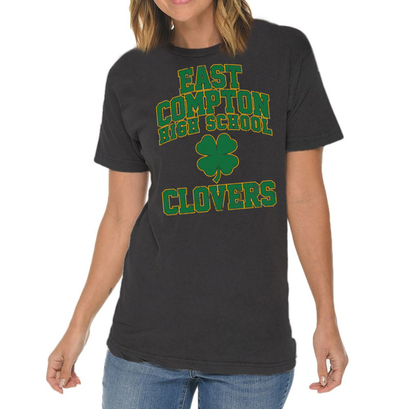 East Compton High School Clovers (variant) Vintage T-Shirt by xakimhaganeq | Artistshot