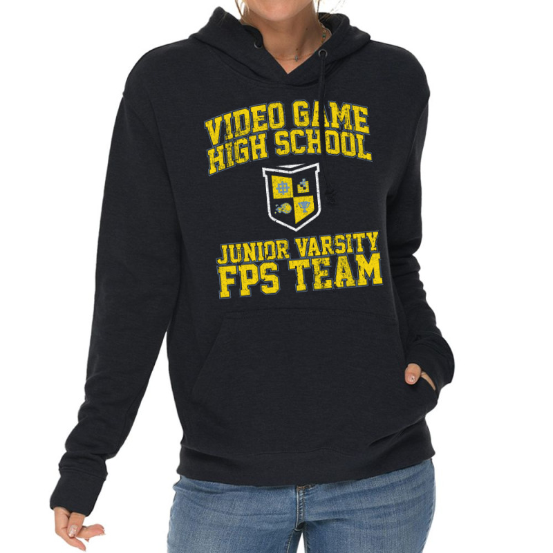 Video Game High School Junior Varsity Fps Team Lightweight Hoodie | Artistshot