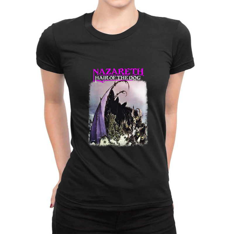 Nazareth Hair Of The Dog Ladies Fitted T-Shirt by JessicaParadis | Artistshot