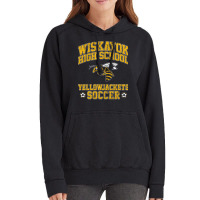 Wiskayok High School Yellowjackets Soccer Vintage Hoodie | Artistshot