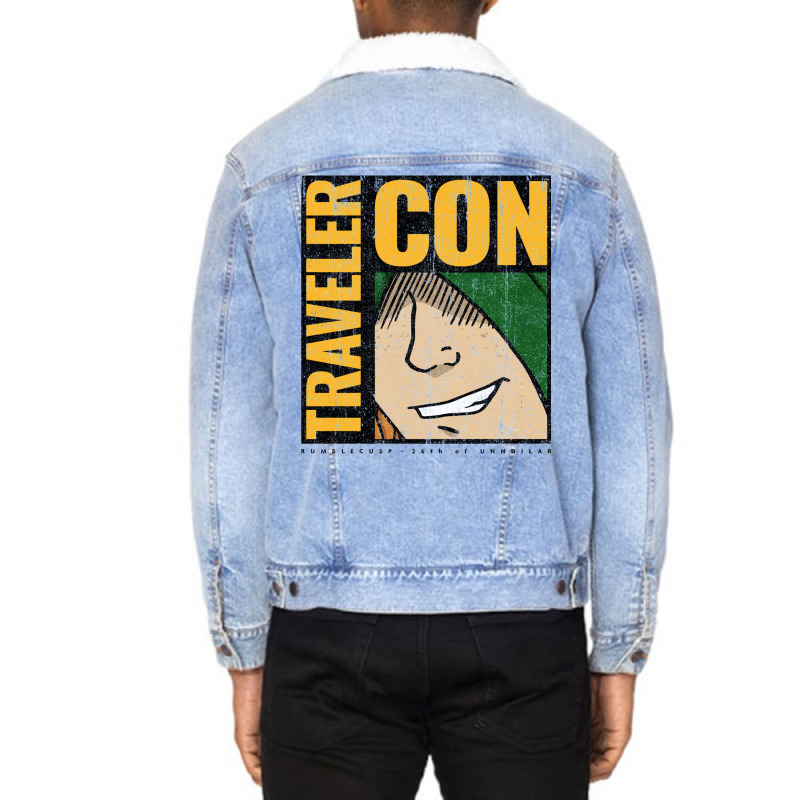 Travelercon (variant) Unisex Sherpa-Lined Denim Jacket by xakimhaganeq | Artistshot