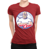 Major Clean Ladies Fitted T-shirt | Artistshot