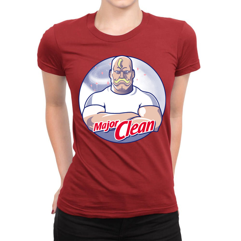 Major Clean Ladies Fitted T-Shirt by odinanerion1 | Artistshot