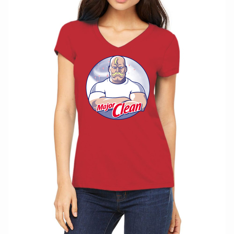 Major Clean Women's V-Neck T-Shirt by odinanerion1 | Artistshot