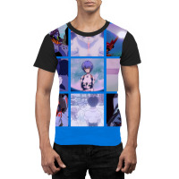 Neon Genesis Evangelion Vaporwave Aesthetic Graphic T-shirt | Artistshot