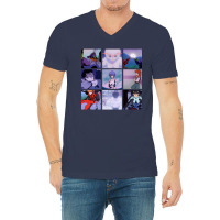 Neon Genesis Evangelion Vaporwave Aesthetic V-neck Tee | Artistshot